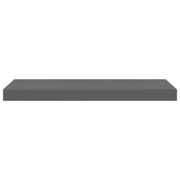 Schweberegal Hochglanz-Grau 60x23,5x3,8 cm MDF