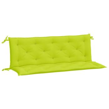 Gartenbank-Auflagen 2 Stk. Knallgrün 150x50x7 cm Oxford-Gewebe