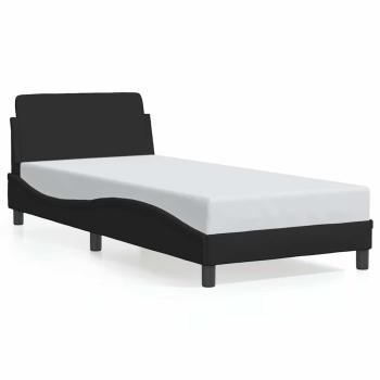 Bettgestell Dover Schwarz 90x190 cm Stoff