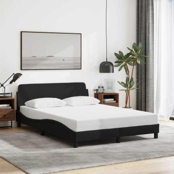 ARDEBO.de - Bettgestell Dover Schwarz 135x190 cm Stoff