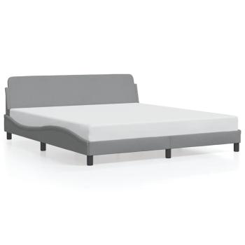 Bettgestell Dover Hellgrau 180x200 cm Stoff