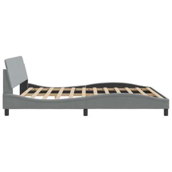 Bettgestell Dover Hellgrau 180x200 cm Stoff