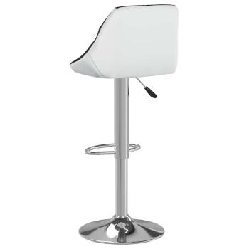 Barhocker 2 Stk. Schwarz und Wei? Kunstleder
