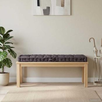 ARDEBO.de - Palettenkissen Baumwolle 120×40×7 cm Anthrazit