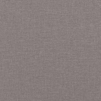 Sessel mit Hocker Taupe 60 cm Stoff