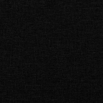 Sessel mit Hocker Schwarz 60 cm Stoff