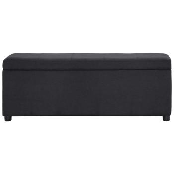 Bank mit Staufach 116 cm Schwarz Polyester