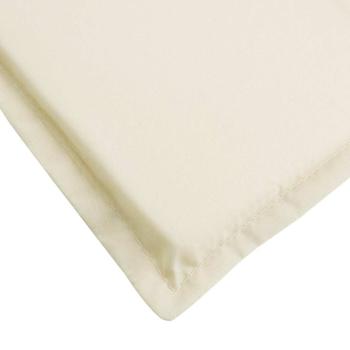 Liegestuhl-Auflage Creme (75+105)x50x4 cm