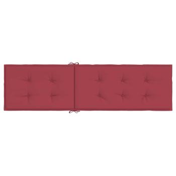 Liegestuhl-Auflage Weinrot (75+105)x50x4 cm