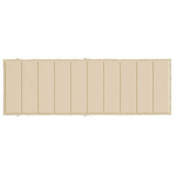 Sonnenliegen-Auflage Beige 186x58x4 cm Oxford-Gewebe