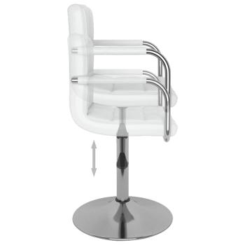 Barhocker Weiß Kunstleder