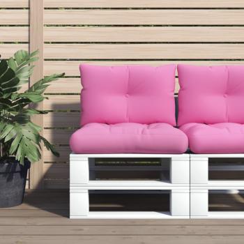 ARDEBO.de - Palettenkissen 2 Stk. Rosa Oxford-Gewebe