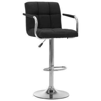 ARDEBO.de - Barhocker Schwarz Stoff