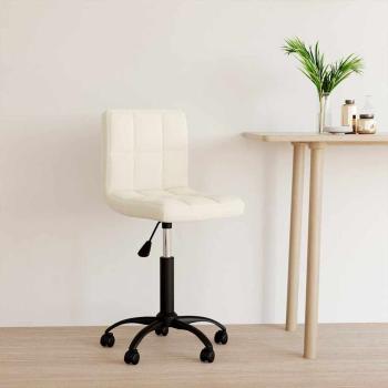 ARDEBO.de - Bürostuhl Drehbar Creme Samt