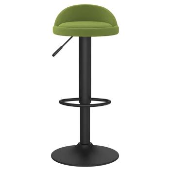 Barhocker Hellgrün Samt