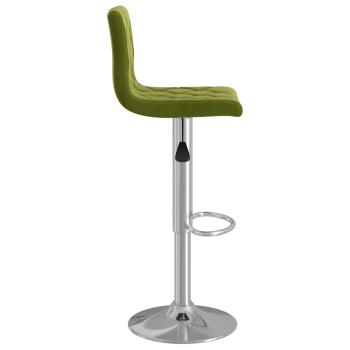 Barhocker 2 Stk. Hellgrün Samt