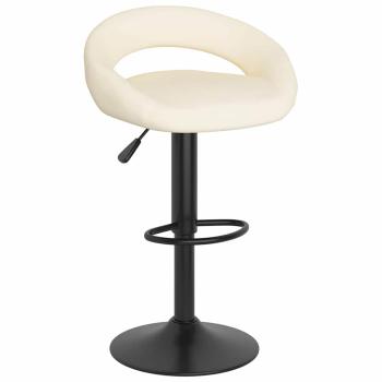 Barhocker 2 Stk. Creme Samt
