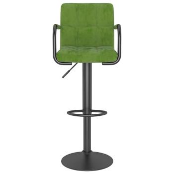 Barhocker Hellgrün Samt