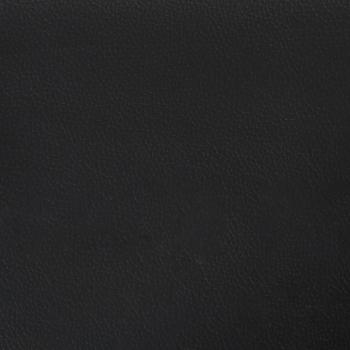 Sessel mit Hocker Schwarz 60 cm Kunstleder