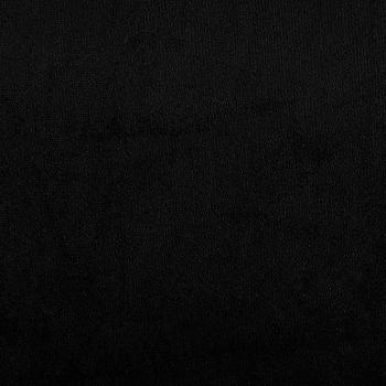 Sessel mit Hocker Schwarz 60 cm Mikrofasergewebe