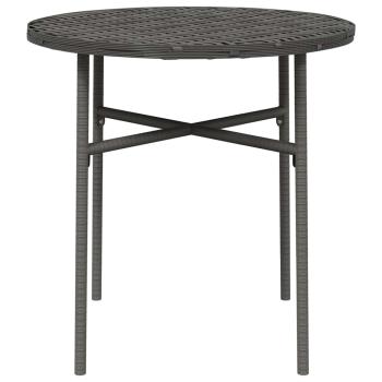 Beistelltisch Grau 45 cm Poly Rattan