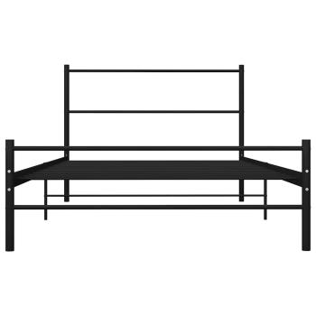 Bettgestell Schwarz Metall 90?200 cm