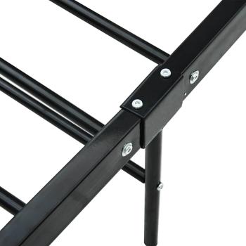 Bettgestell Schwarz Metall 90?200 cm