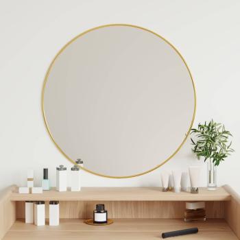 ARDEBO.de - Wandspiegel Golden Ø 60 cm Rund