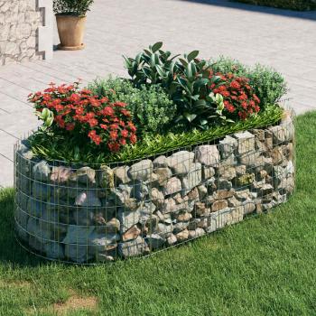 ARDEBO.de - Gabionen-Hochbeet Verzinktes Eisen 200x100x50 cm