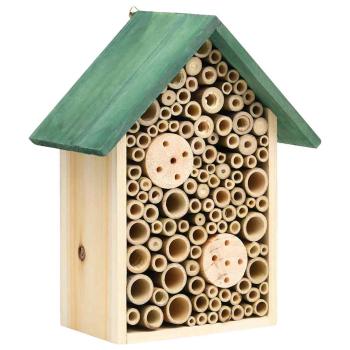 ARDEBO.de - Insektenhotels 2 Stk. 23x14x29 cm Massivholz Tanne