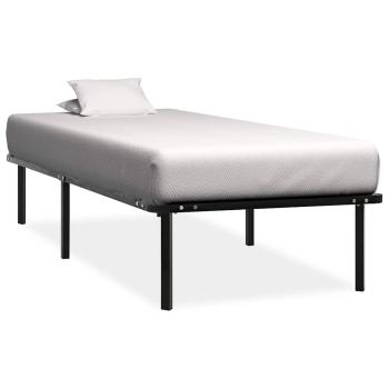 ARDEBO.de - Bettgestell Schwarz Metall 90×200 cm