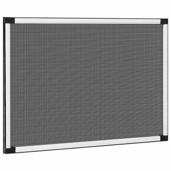 Ausziehbarer Insektenschutz für Fenster Weiß (75-143)x50 cm