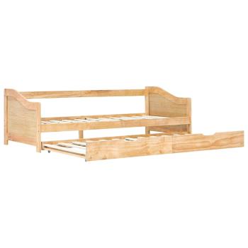 Ausziehsofa Bettgestell Kiefernholz 90×200 cm