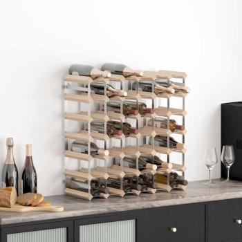 ARDEBO.de - Weinregal für 42 Flaschen Massivholz Kiefer
