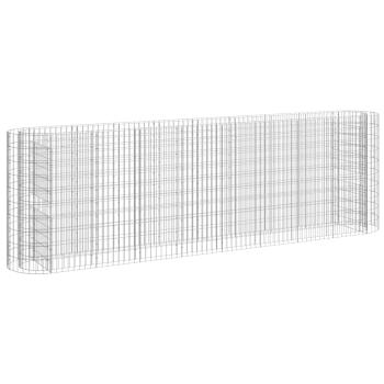 Gabionen-Hochbeet Verzinktes Eisen 330x50x100 cm