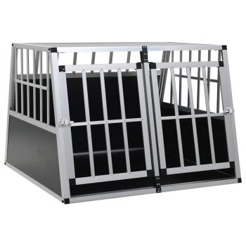 ARDEBO.de - Hundetransportbox mit Doppeltür 94 x 88 x 69 cm