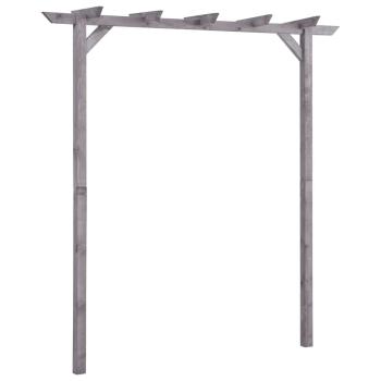 ARDEBO.de - Garten-Pergola Grau 200x40x205 cm Imprägniertes Kiefernholz