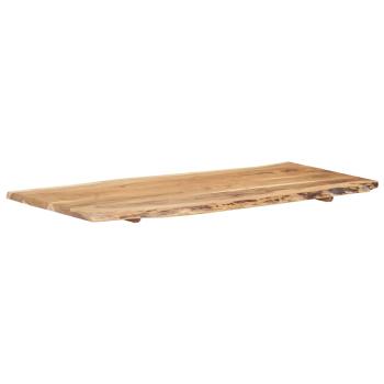 Tischplatte Massivholz Akazie 118x(50-60)x2,5 cm