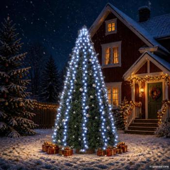 ARDEBO.de - Weihnachtsbaum-Beleuchtung 500 LEDs Blau 500 cm
