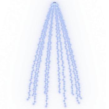 Weihnachtsbaum-Beleuchtung 500 LEDs Blau 500 cm