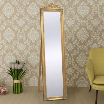 ARDEBO.de - Standspiegel im Barock-Stil 160x40 cm Golden