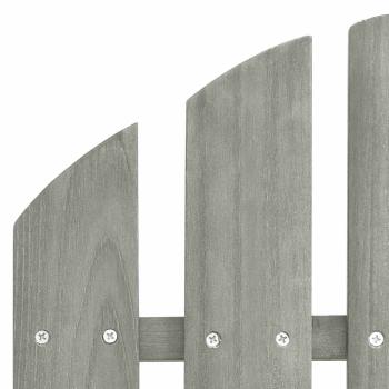 Adirondack-Gartenst?hle mit Tisch Massivholz Tanne Grau