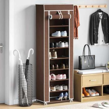ARDEBO.de - Schuhschrank Schuhregal 8 Schicht 57 x29 x162 cm Braun