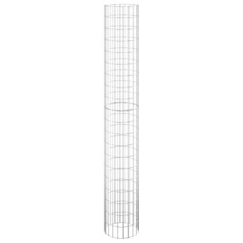 Gabionen-Säule Rund Verzinkter Stahl Ø30x200 cm