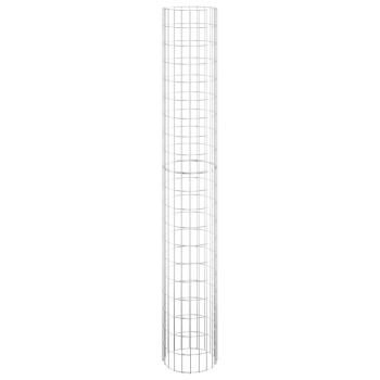 Gabionen-Säule Rund Verzinkter Stahl Ø30x200 cm