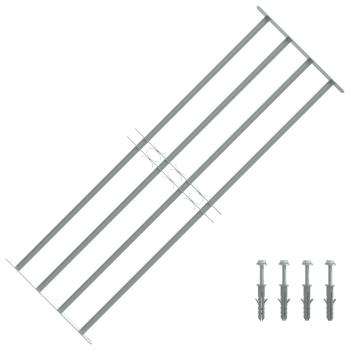 ARDEBO.de - Fenstergitter Verstellbar mit 4 Querstäben 1000-1500 mm