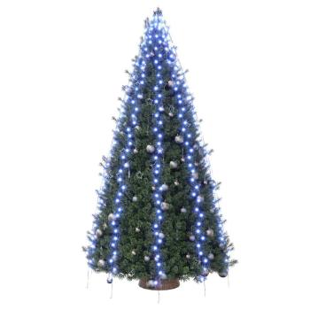 Weihnachtsbaum-Lichternetz mit 400 LEDs Blau 400 cm