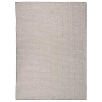 ARDEBO.de - Outdoor-Teppich Flachgewebe 200x280 cm Hellgrau