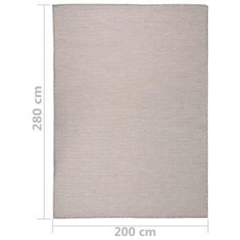 Outdoor-Teppich Flachgewebe 200x280 cm Hellgrau