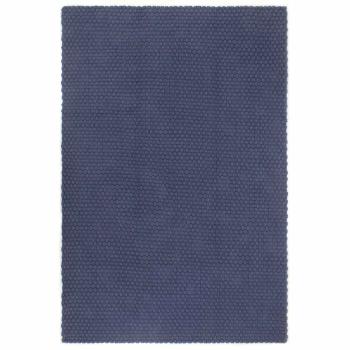 ARDEBO.de - Teppich Rechteckig Marineblau 160x230 cm Baumwolle